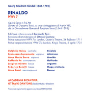 Load image into Gallery viewer, G.F. Händel: RINALDO - Live recording - Accademia Bizantina, Ottavio Dantone